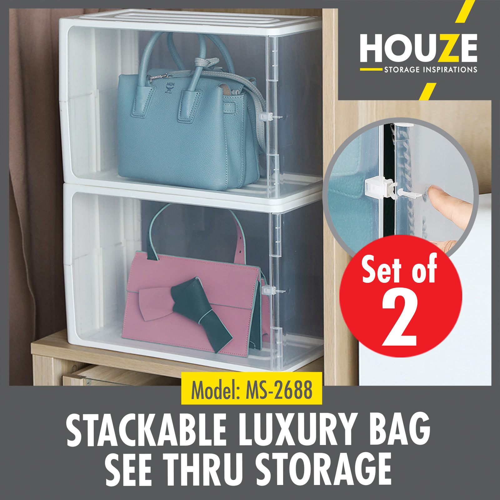 stackable luggage set