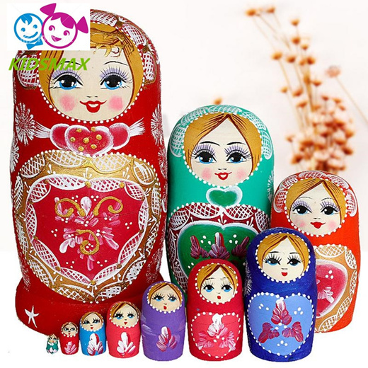 wooden nesting dolls