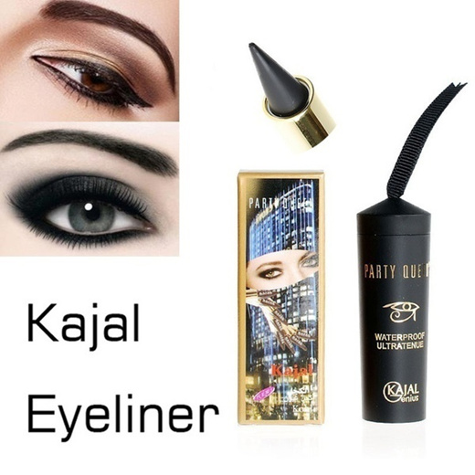 Qoo10 Waterproof Smoky Eyes Kajal Eyeliner Solid Thick Black Bold Eyes Liner Cosmetics