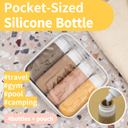 ⚡NEW⚡Silicone Travel Bottles Set Refill Containers Tube for travel trip gym pool camping