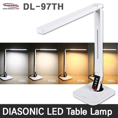 DIASONIC LED Stand DL-95TH Office Desk Lamp Light 3Mode Built-in USB Port /White 