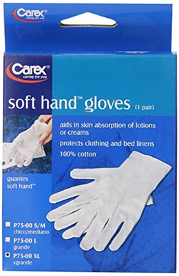 Pair Of 100% Cotton Gloves Dermatological Eczema Butler Beauty