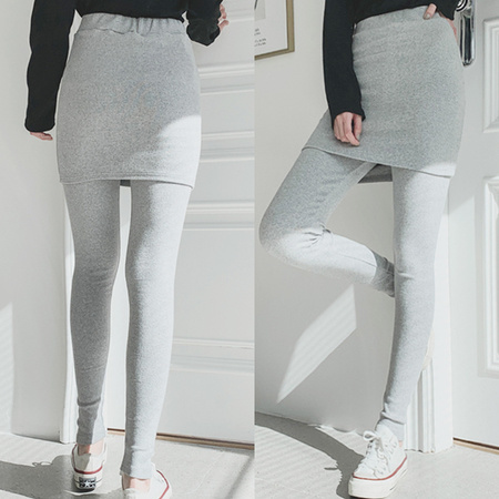 Grey skirt outlet leggings