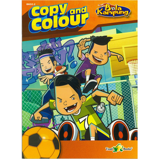 Qoo10 Kid Coloring Book Copy And Colour Bola Kampung Series 2 A4 Size Collectibles B