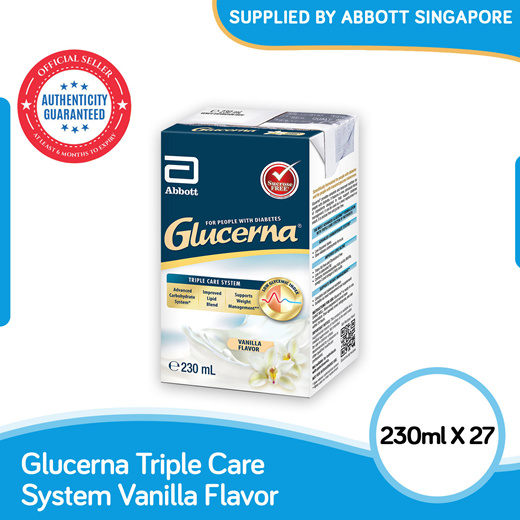 Qoo10 Carton Sale Abbott Glucerna Triple Care Liquid Vanilla 230ml X27 Baby Maternity