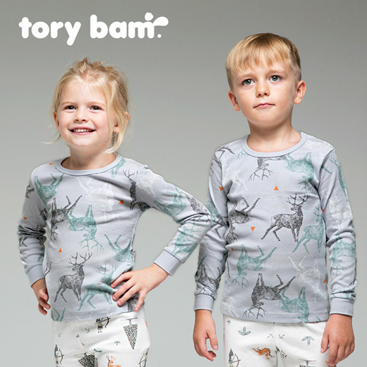 Torybam Cotton Thermal Underwear Pajamas Set for Kids Little Boys Girls Toddler 