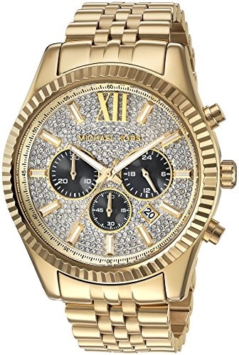 lexington gold tone watch michael kors