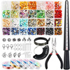 1784Pcs Jewelry Making Kit with 28 Colors Gemstone Crystal Beads