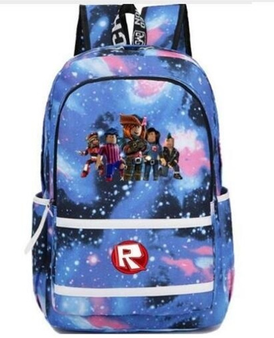 qoo10 store blue starry kids backpack roblox school bags for