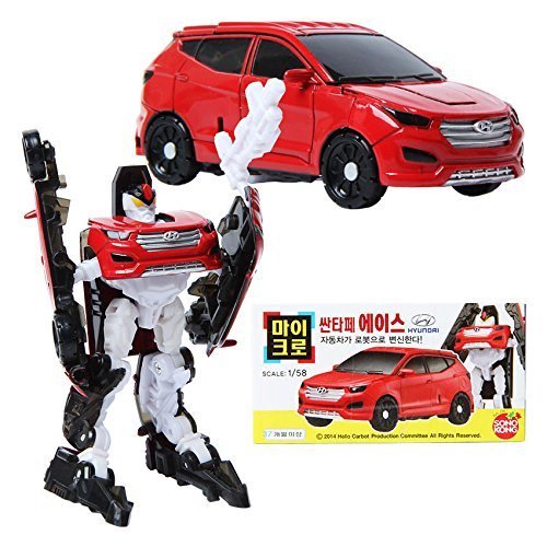 Qoo10 Hello Carbot Micro Santafe Ace Transformer Robot Car Toy Figure Scale Toys