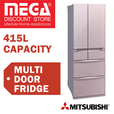 Mitsubishi Electricmitsubishi Mr Wx53z 415l 6 Door Fridge 1 Year Warranty