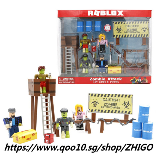 Qoo10 Roblox Zombie Characters Figure Toy Roblox Doll Profession Worker Figm Toys - qoo10 roblox toys