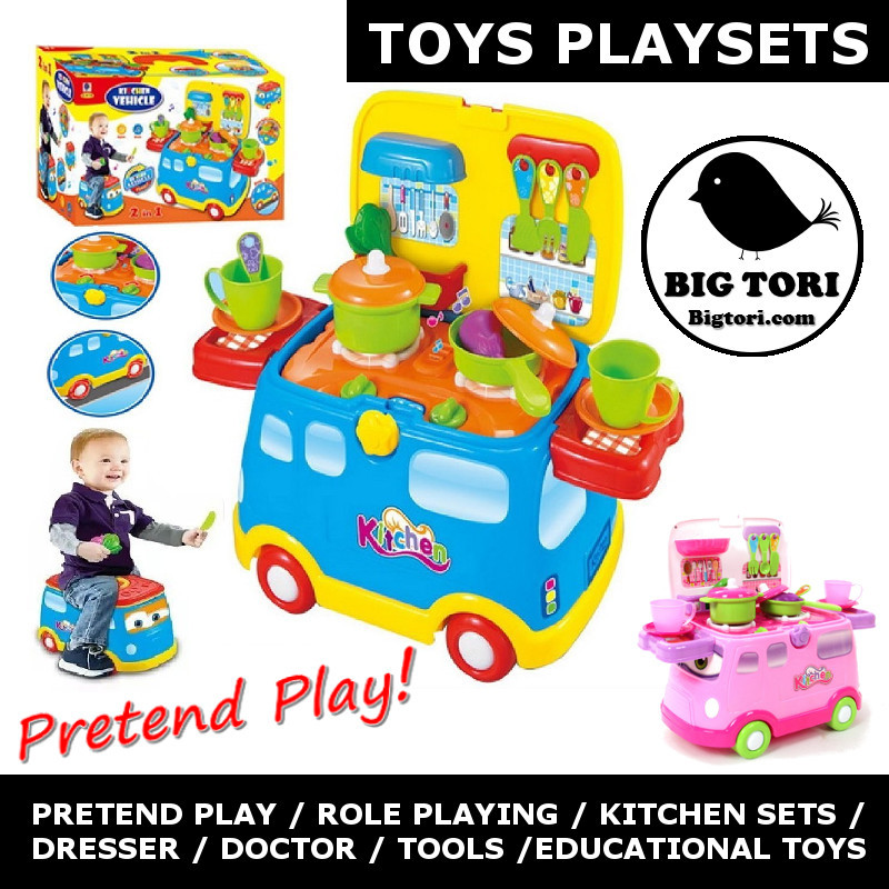 Qoo10 Toy Sets For Pretend Play Role Play Kitchen Beauty Cooking Mobile Toys