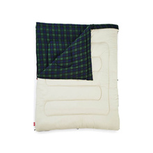 【Popular Japanese Camping Supplies】Coleman Fleece Fleece Sleeping Bag Adventure C0 Olive Check