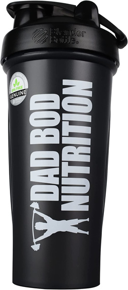  Dad Bod Nutrition Funny Protein Shaker Bottle 28 Ounce