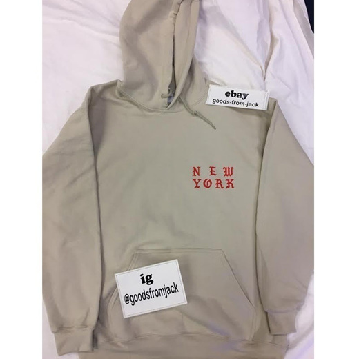 kanye west tan hoodie