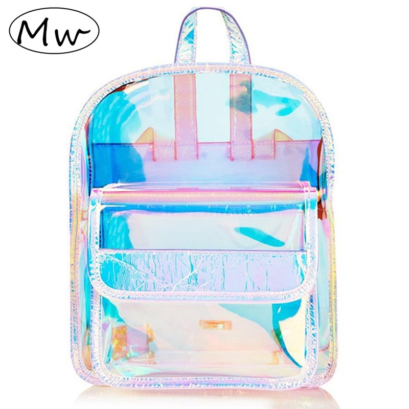 small transparent backpack