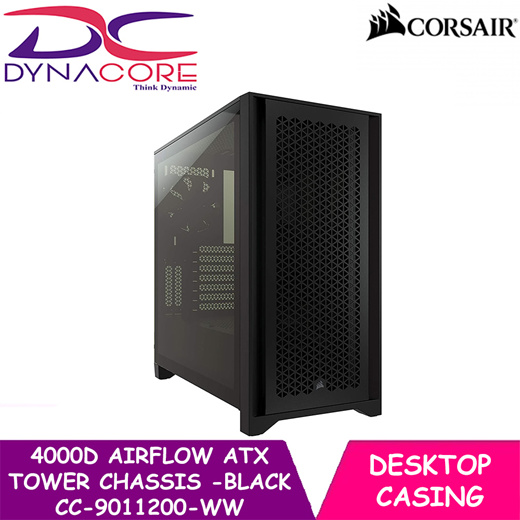 CORSAIR 4000D AIRFLOW Mid-Tower ATX PC Case - Black /MISSING