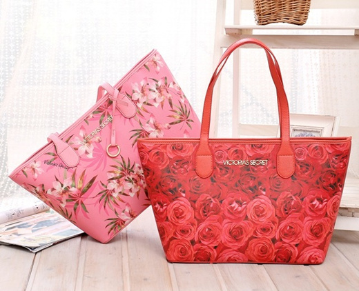 victoria secret floral tote bag