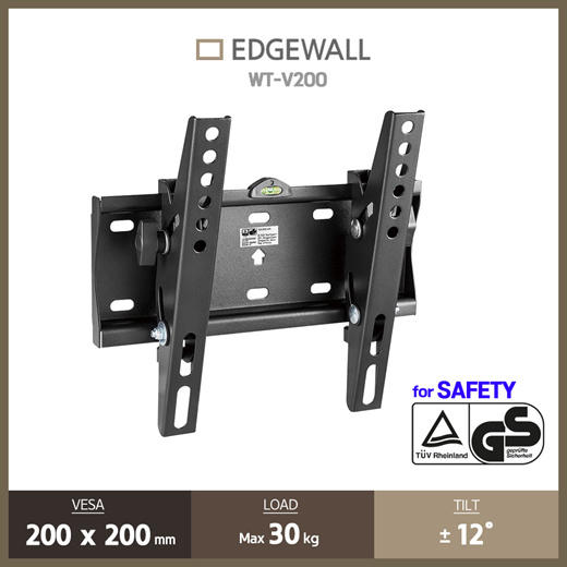 Edgewall] TV Wall Mount Bracket WT-V200 Vesa 200x200/Max (30kg