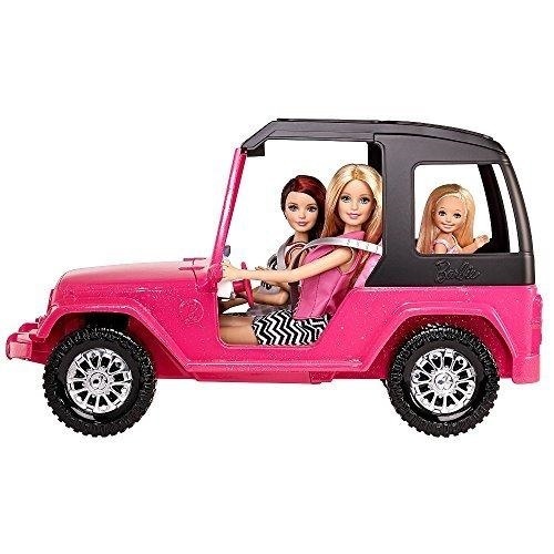 barbie jeep pink passport