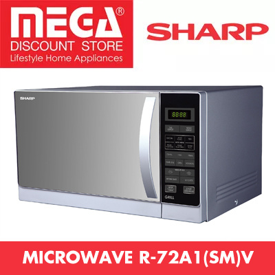 sharp r 72a1 sm v microwave oven with grill 25l