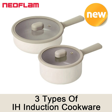 Neoflam Fika IH Induction Pan Pot Grill egg pan Cookware Set of 6P