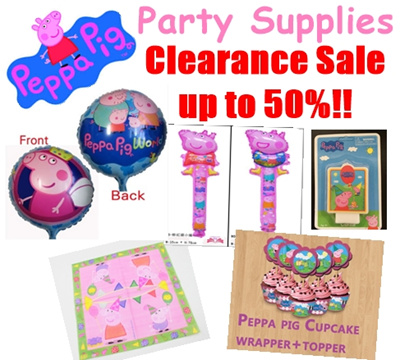 Qoo10  Peppa Party  Supplies  Toys