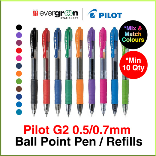 Pilot G2 Ball Point Pen / Refills G2-07/ G2-05 #Stationery 