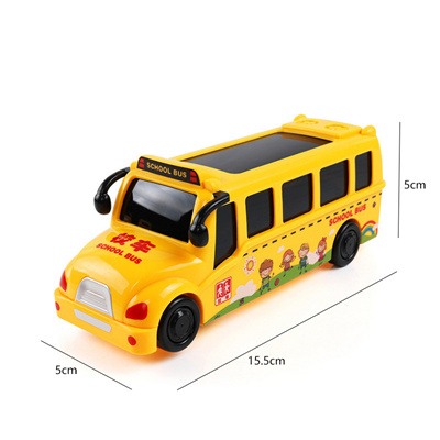 toy school bus with flashing lights