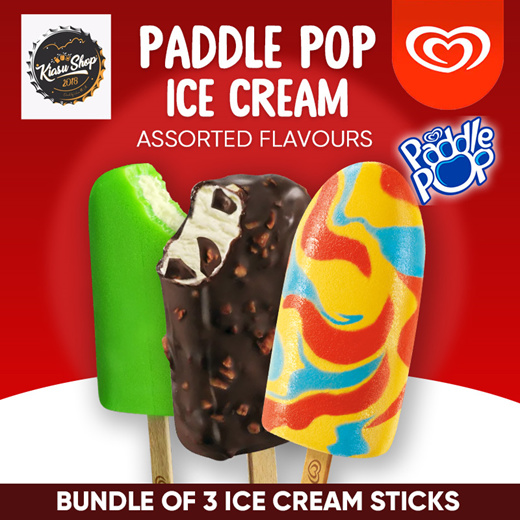 Qoo10 Bundle Of 3 Paddle Pop And Walls Ice Cream Sticks 4 Flavours To Ch Drinks Sweets