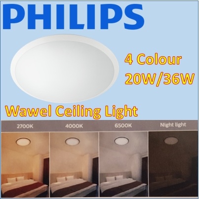Præstation forråde vandtæt Qoo10 - PHILIPS Wawel LED Ceiling Light 20W/ 36W changing color 4 tone  burger ... : Furniture & Deco