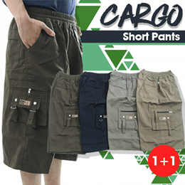 1 + 1 [Calista] Cargo Short Pants /Celana pendek Cargo Big size / avail in 4 colors