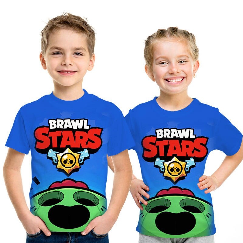 Qoo10 Store Hot Fighting Games Brawl Stars 3d T Shirt Kid Dad Funny Online G Baby Maternity