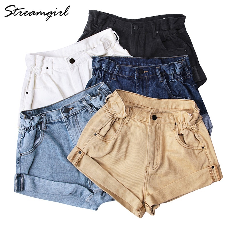 Qoo10 Shopping Streamgirl Denim Shorts Women S White Women Short Jeans Khaki Women S Clothing