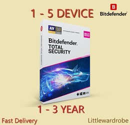 GENUINE BITDEFENDER TOTAL SECURITY  (1 - 3 YEAR) 2024