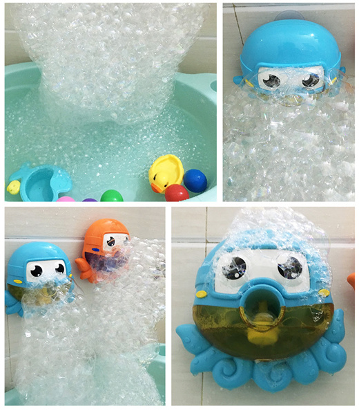 octopus bubble bath toy