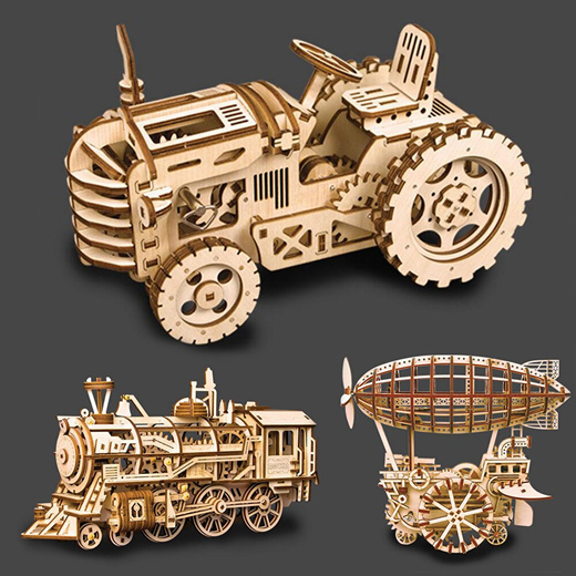 wooden car building kits