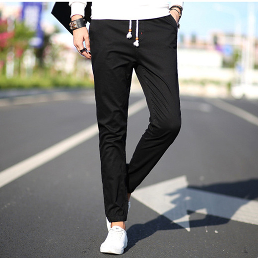 Qoo10 Casual Men Pants 2020 New Arrival Autumn Spring Midweight Elastic Wais Men S Clothing