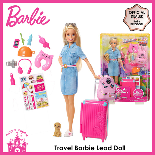 Barbie travel best sale lead doll