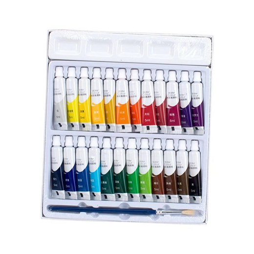 Qoo10 - Portable 24 Colors Watercolor Paint School Supplies For Painter ...