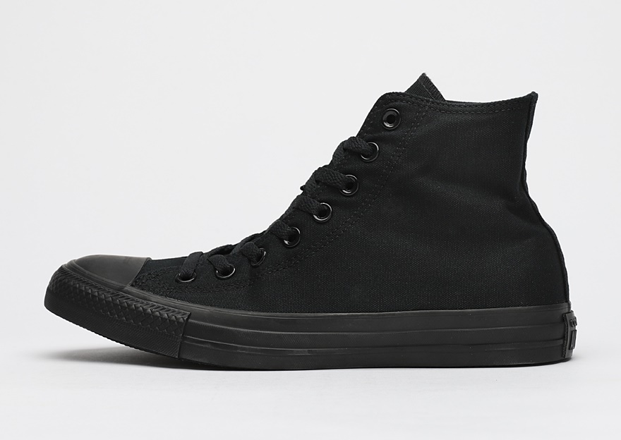 black monochrome chuck taylors