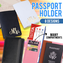 personalised passport cover and luggage tag set