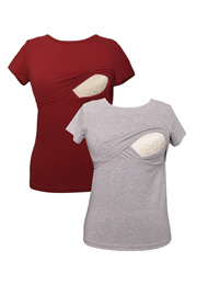 Maternity Fashion  Breastfeeding Tshirt Set