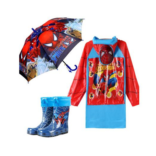 spiderman raincoat and boots