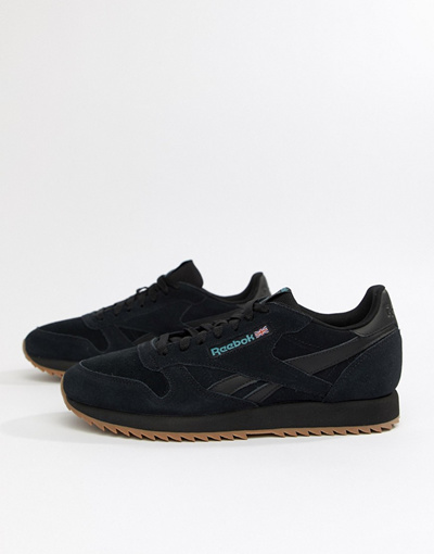 reebok classic suede trainers