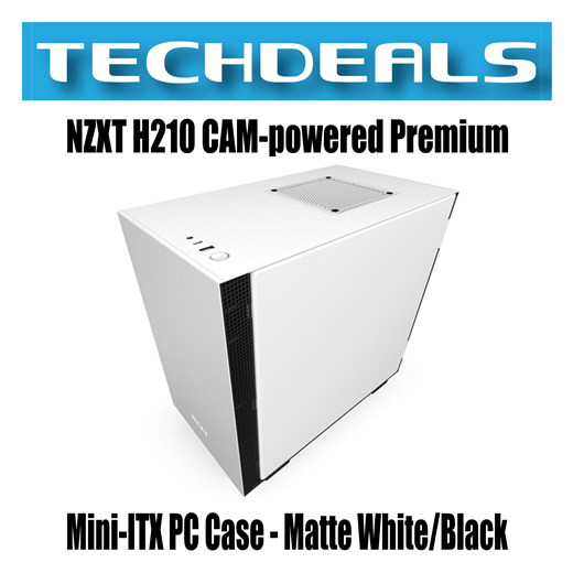 Qoo10 Nzxt H210 Cam Powered Premium Mini Itx Pc Case Matte White Black Computer Game