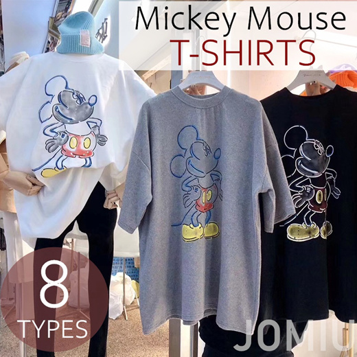 Qoo10 Women T Shirts Mickey Mouse Cartoon Print O Neck Pullover Short Sleeve Women S Clothing