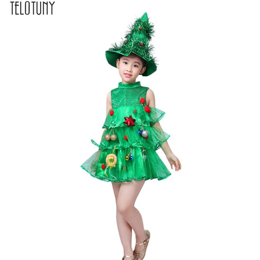 Christmas tree dress on sale girls