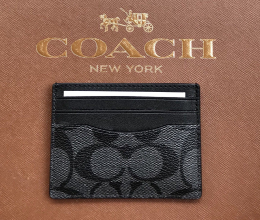 men's coach wallet card holder